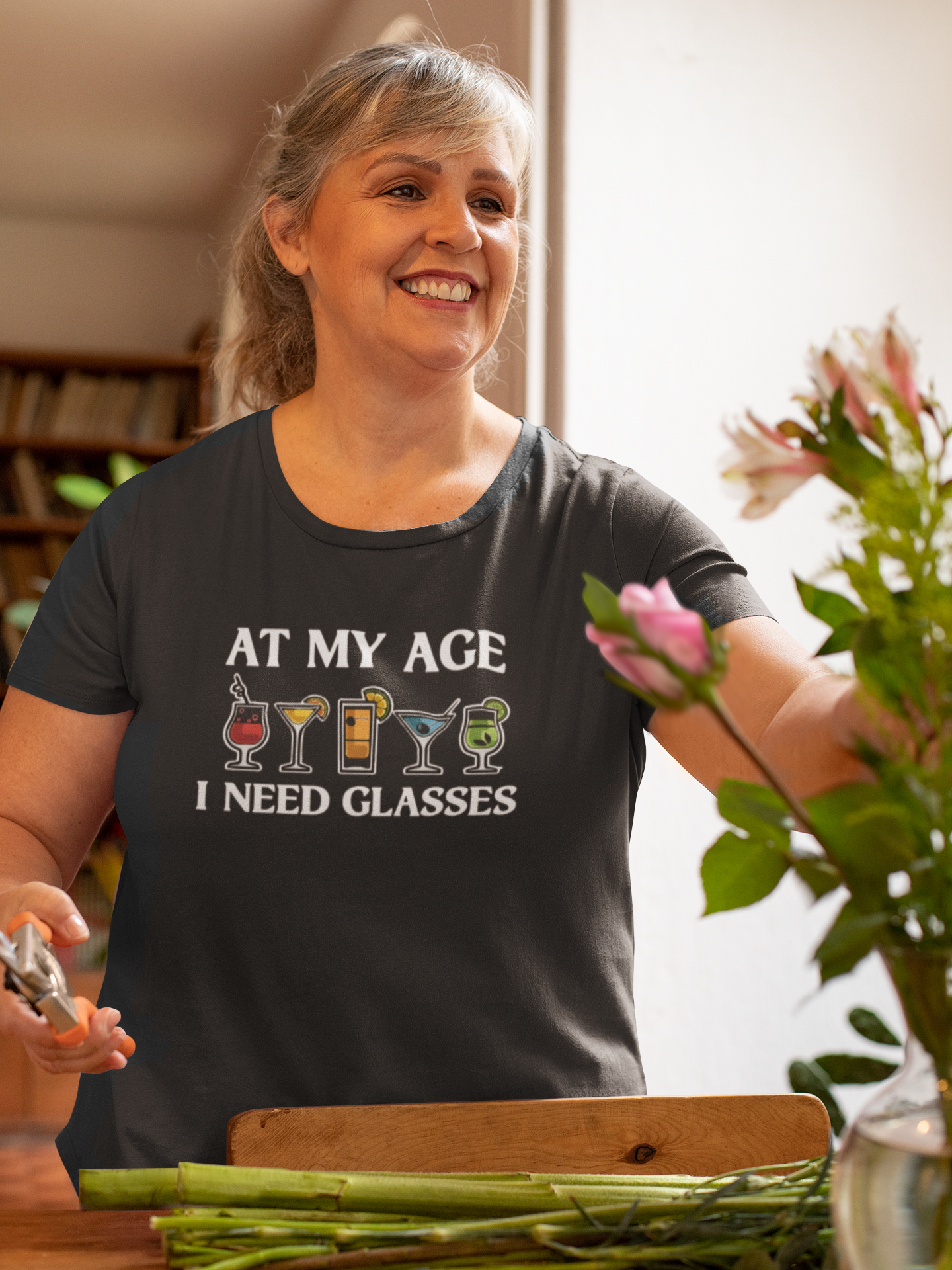 funny birthday t-shirt south africa – at my age I need glasses shirt