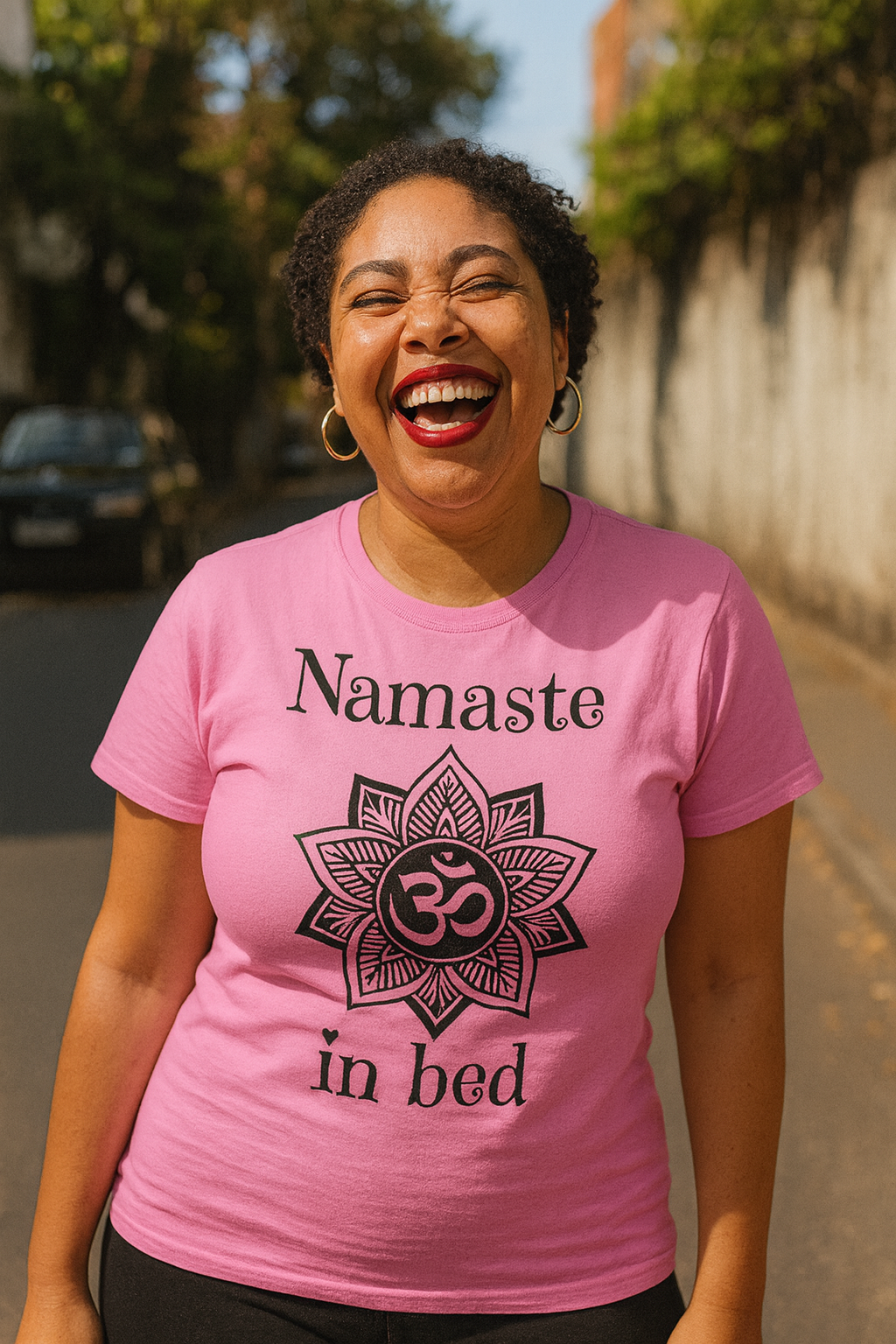 The Namaste in Bed Shirt